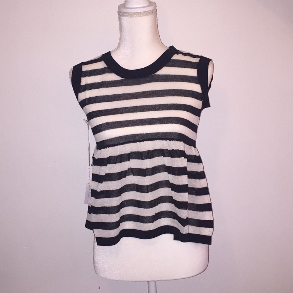 SALE! Callahan Stripe Ruffle Tank - Picture 4 of 6